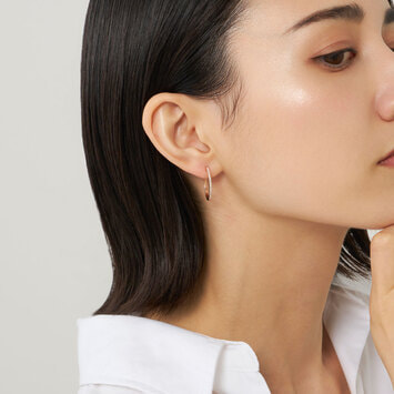 AGAA1210__DI ダイヤモンド フープピアス｜ピアス｜ヴァンドーム青山