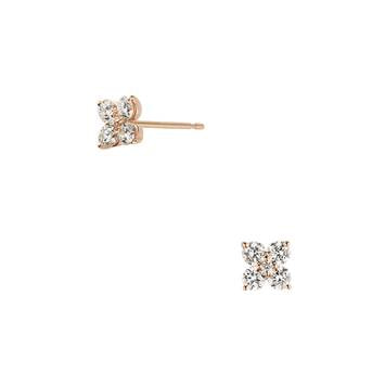 ダイヤモンド カローラ ピアス