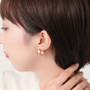 Vendome Aoyama ピンクゴールド フープ ピアス ピンクゴールド フープピアス（AGAA1499__PG）｜ピアス｜ヴァン