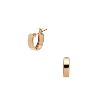 ピンクゴールド フープ ピアス