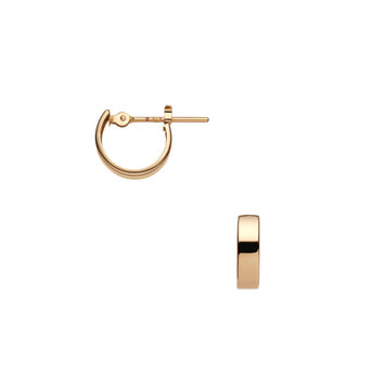 ピンクゴールド フープ ピアス