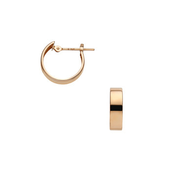 ピンクゴールド フープ ピアス