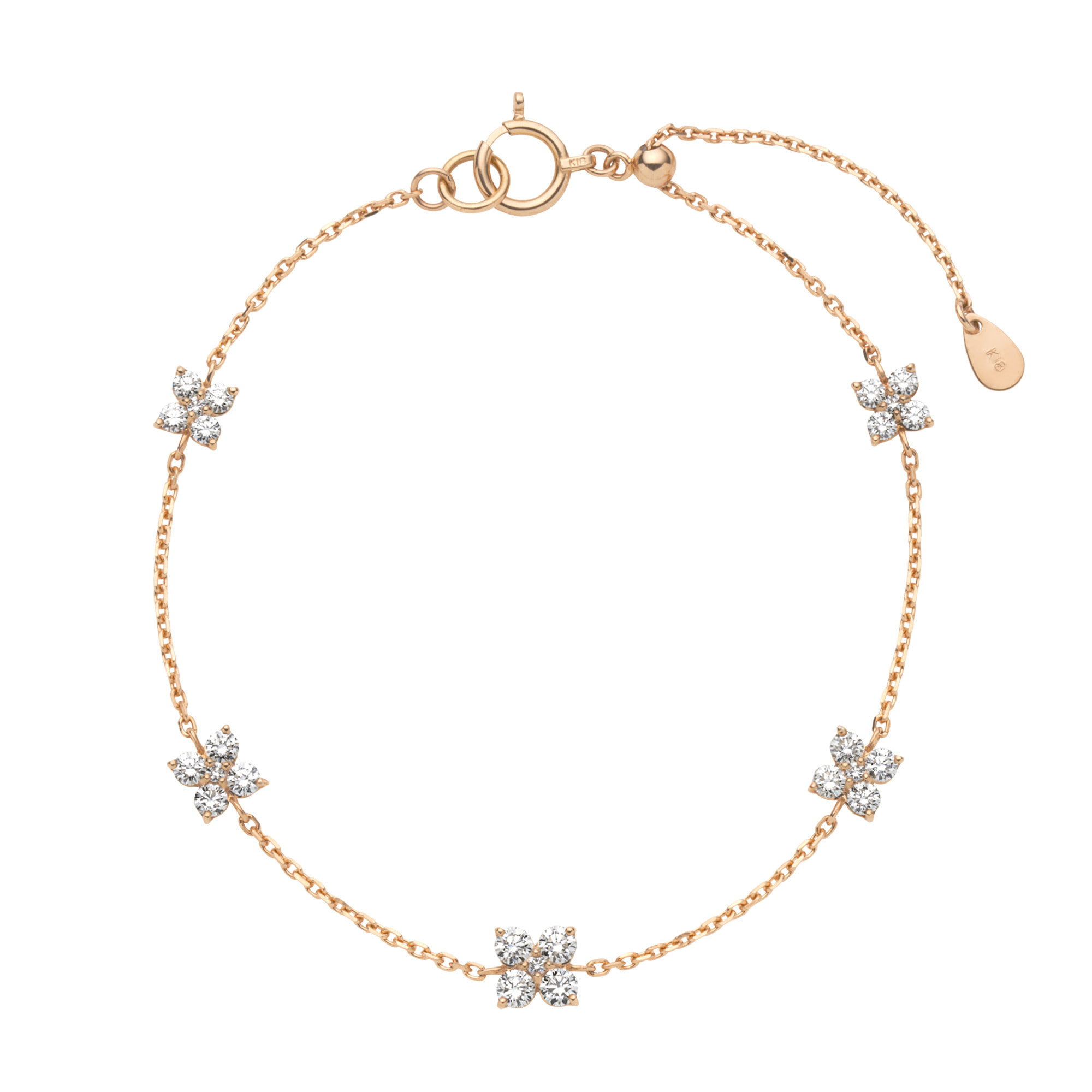 ダイヤモンド カローラ ブレスレット 0.65ct