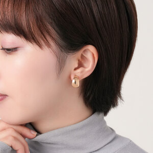 AGAE1584__PG ピンクゴールド フープ イヤリング｜イヤリング