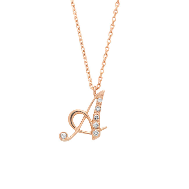 エナソルーナ　18K イニシャルネックレス 18Kイニシャルネックレス|オーバル - ジュエリーサロン