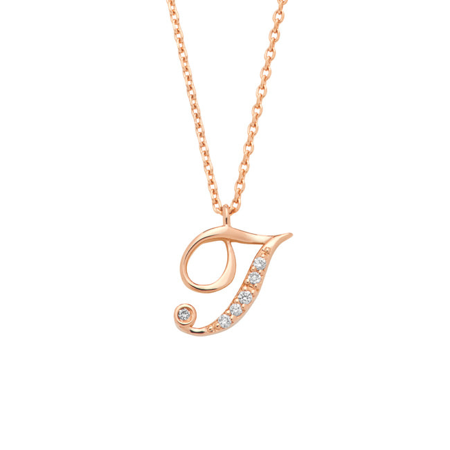 【オーダー品】イニシャルネックレス  T