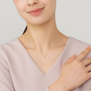 AGAN594440DI ダイヤモンド カローラ ネックレス 0.10ct