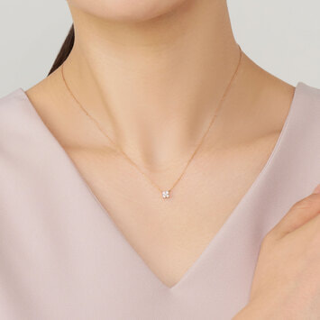 ヴァンドーム青山 ネックレス カローラ 0.20カラット AGAN594440DI ダイヤモンド カローラ ネックレス 0.10ct