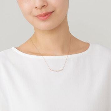 Vendome Aoyama ダイヤモンド リュール ネックレス K10WG ダイヤモンドリュールネックレス | Vendome Aoyama (Women