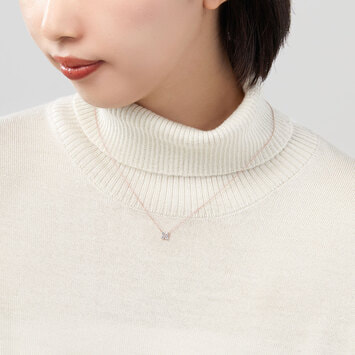 AGAN629945DI ダイヤモンド カローラ ネックレス 0.28ct