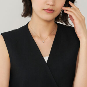 AGAN629945DI ダイヤモンド カローラ ネックレス 0.28ct｜ネックレス
