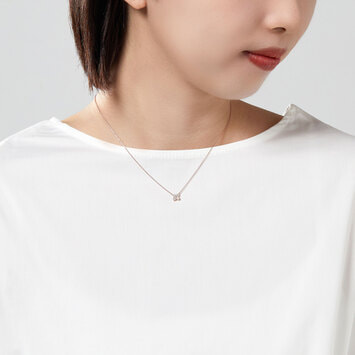 AGAN629945DI ダイヤモンド カローラ ネックレス 0.28ct