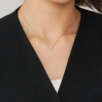 ヴァンドーム青山　ネックレス AGAN629945DI ダイヤモンド カローラ ネックレス 0.28ct｜ネックレス