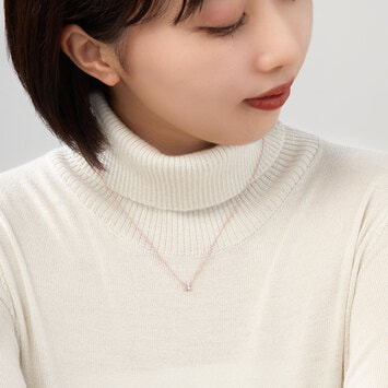 ダイヤモンド カローラ ネックレス（AGAN630245DI）｜ネックレス