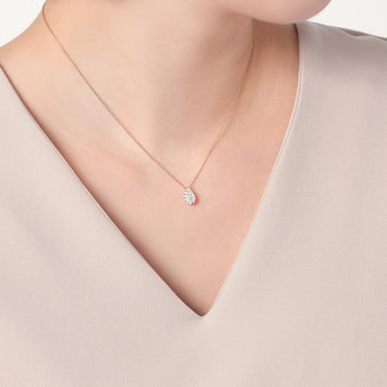 AGAN665243DI ドロップ オブ ガーランド ネックレス 0.24ct