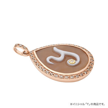 オーダー品】イニシャル カメオ チャーム J(AGAP5433_JBB オーダー品】イニシャル カメオ チャーム J(AGAP5433_JBB