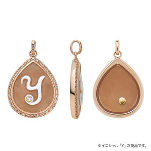 オーダー品】イニシャル カメオ チャーム R（AGAP5433_RBB
