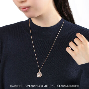 オーダー品】イニシャル カメオ チャーム R（AGAP5433_RBB