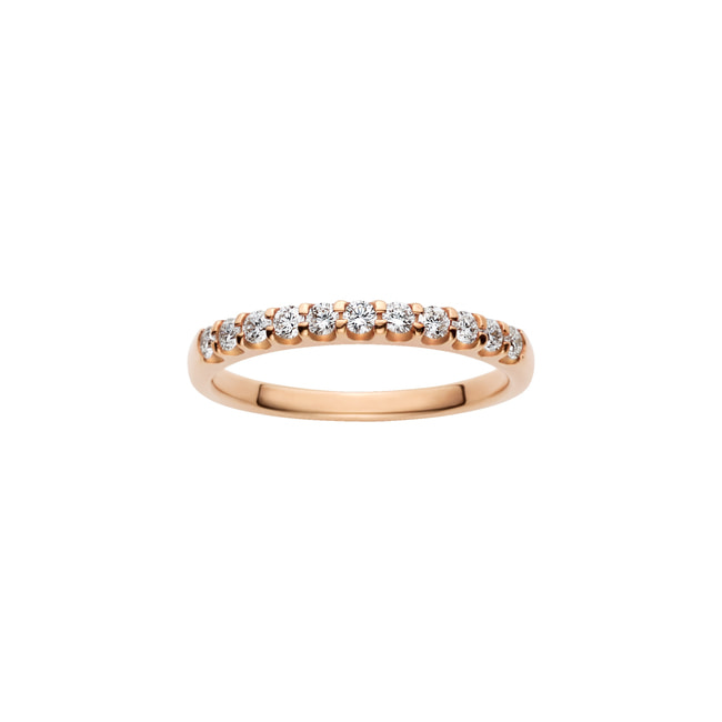 ハーフエタニティ ピンキーリング 0.18ct