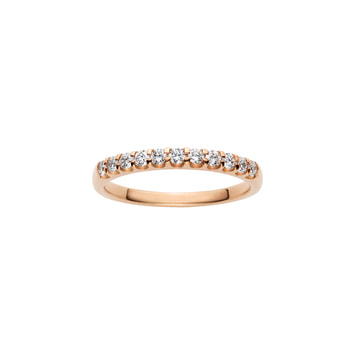 ハーフエタニティ ピンキーリング 0.18ct