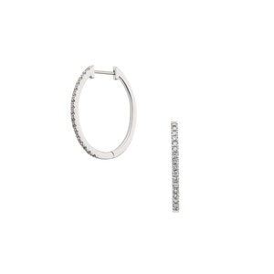 ダイヤモンド フープピアス（AGAA1208__DI）｜ピアス｜ヴァン