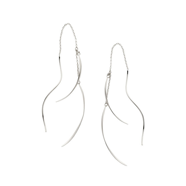 ホワイトゴールド ピアス