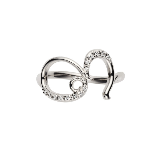 【オーダー品】ストリングス イニシャルリング E