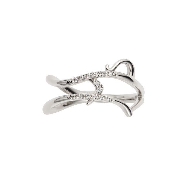 【オーダー品】ストリングス イニシャルリング H