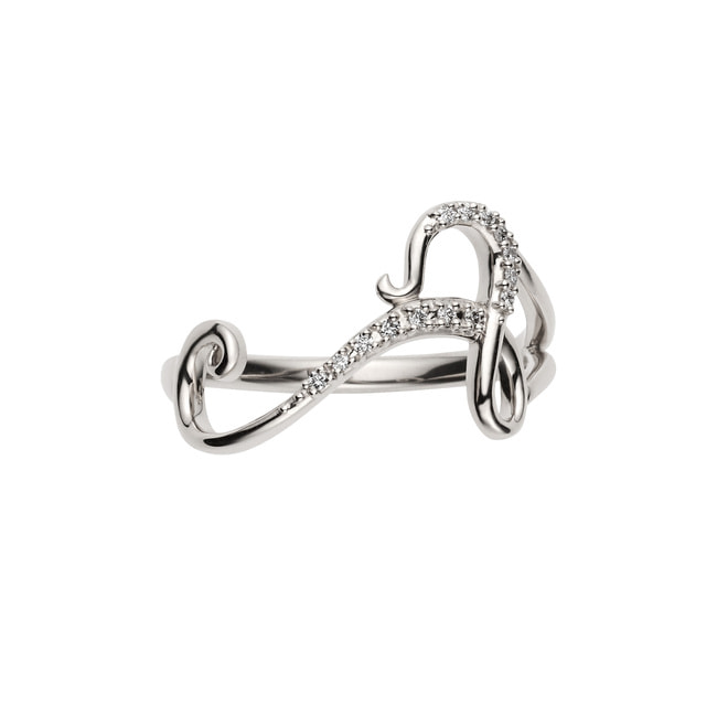 【オーダー品】ストリングス イニシャルリング T