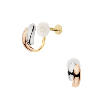 ホワイトゴールド ピンクゴールド イヤリング