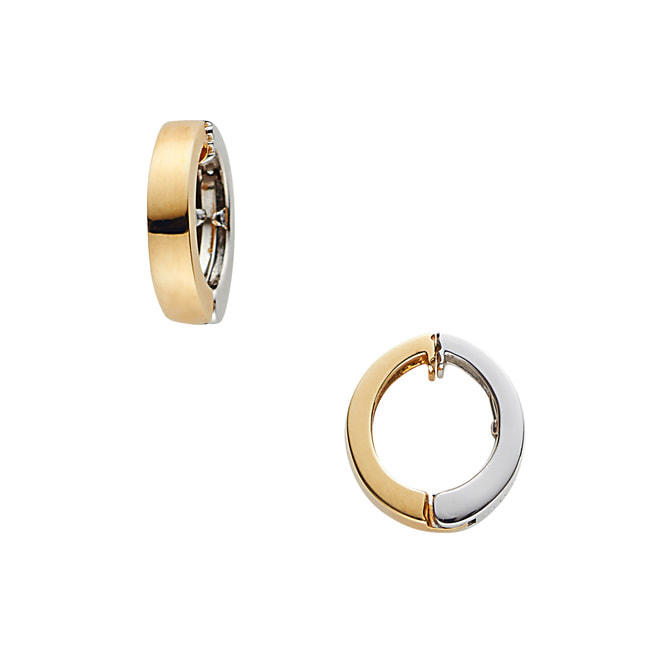 ホワイトゴールド イエローゴールド イヤリング