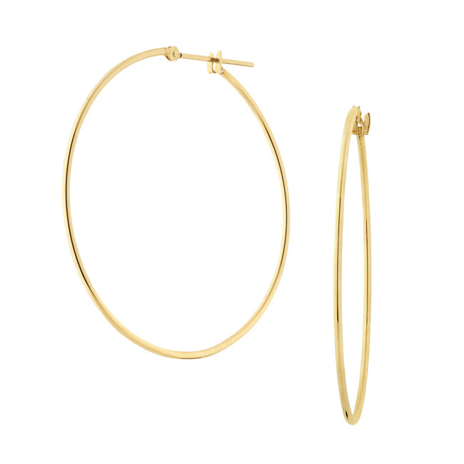 ゴールド フープピアス