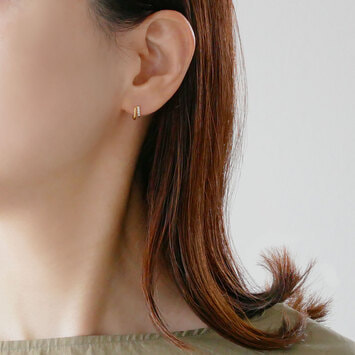 ダイヤモンド フープピアス（AGVA1156__DI）｜ピアス｜ヴァン