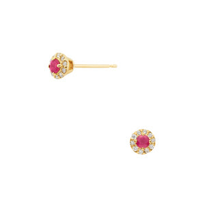 美品 ヴァンドーム青山 一粒 ルビー ピアス K18 現行品57200円 AGVA1275__RU ルビー ピアス｜ピアス｜ヴァンドーム青山