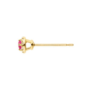 美品 ヴァンドーム青山 一粒 ルビー ピアス K18 現行品57200円 イエローゴールド ピアス｜ヴァンドーム青山（Vendome Aoyama