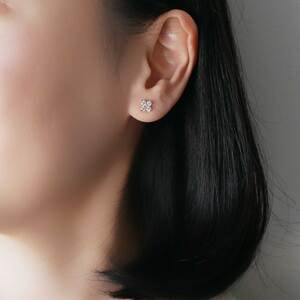 ダイヤモンド カローラ ピアス（AGVA1348__DI）｜ピアス｜ヴァン