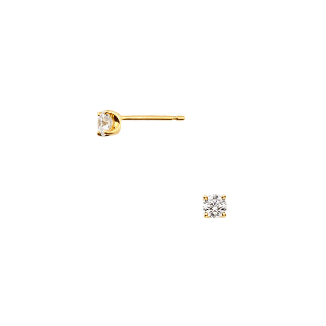 一粒ダイヤヴァンドーム青山 プラチナ ダイヤモンド 計0.20ct キャトル ピアス