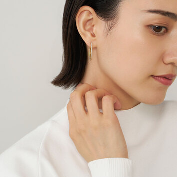 AGVA1478__DI ダイヤモンド フープピアス｜ピアス｜ヴァンドーム青山