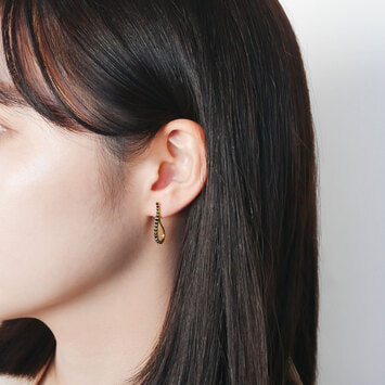 ブラックダイヤモンド ピアス（AGVA1587__DZ）｜ピアス｜ヴァン