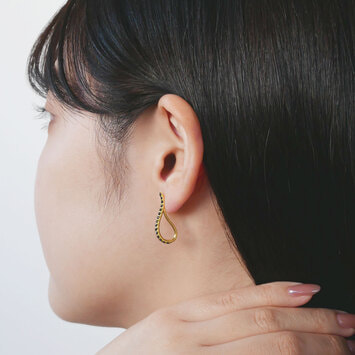 ブラックダイヤモンド ピアス（AGVA1587__DZ）｜ピアス｜ヴァン