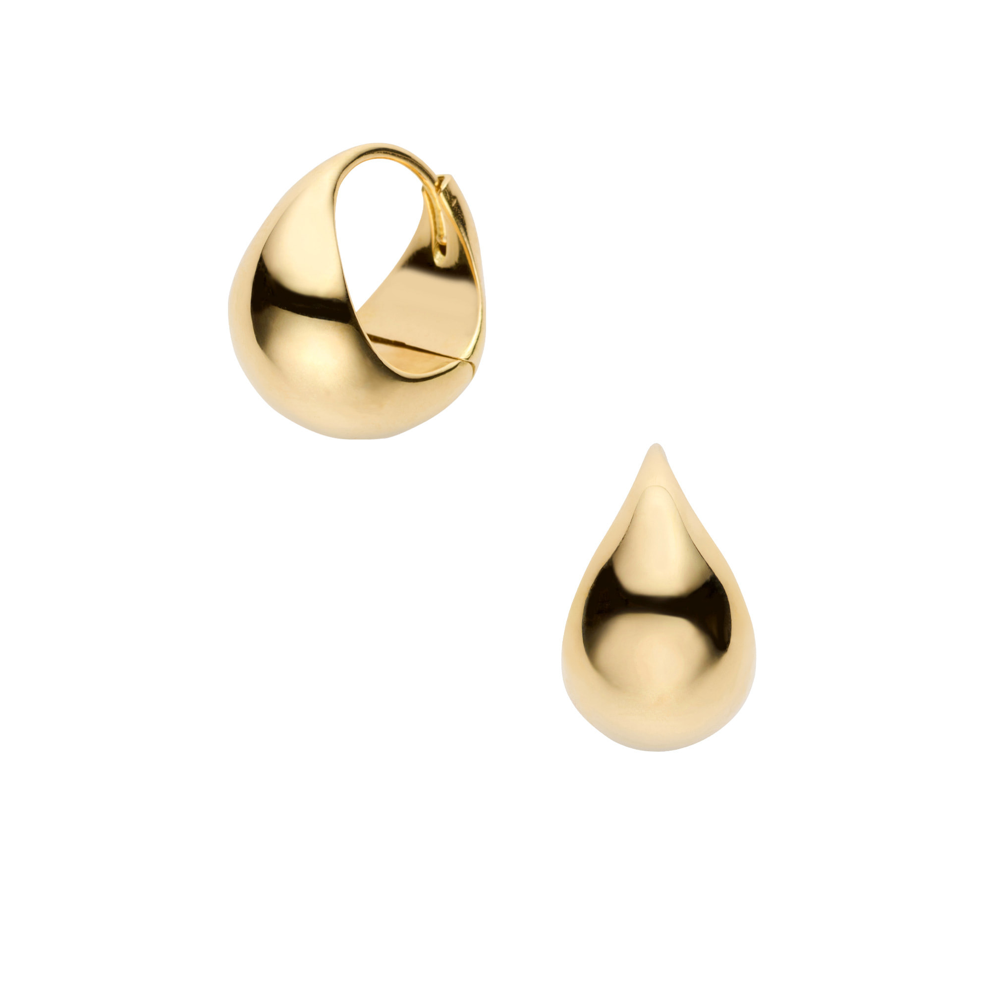 The Elevate イエローゴールド ピアス