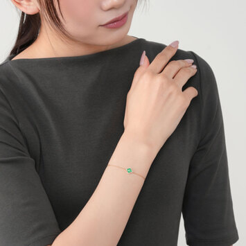 8 eight【Vintage グリーンカルセドニーブレスレット】 8 eight【Vintage グリーンカルセドニーブレスレット】