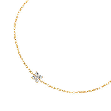 ダイヤモンド カローラ ブレスレット 0.10ct