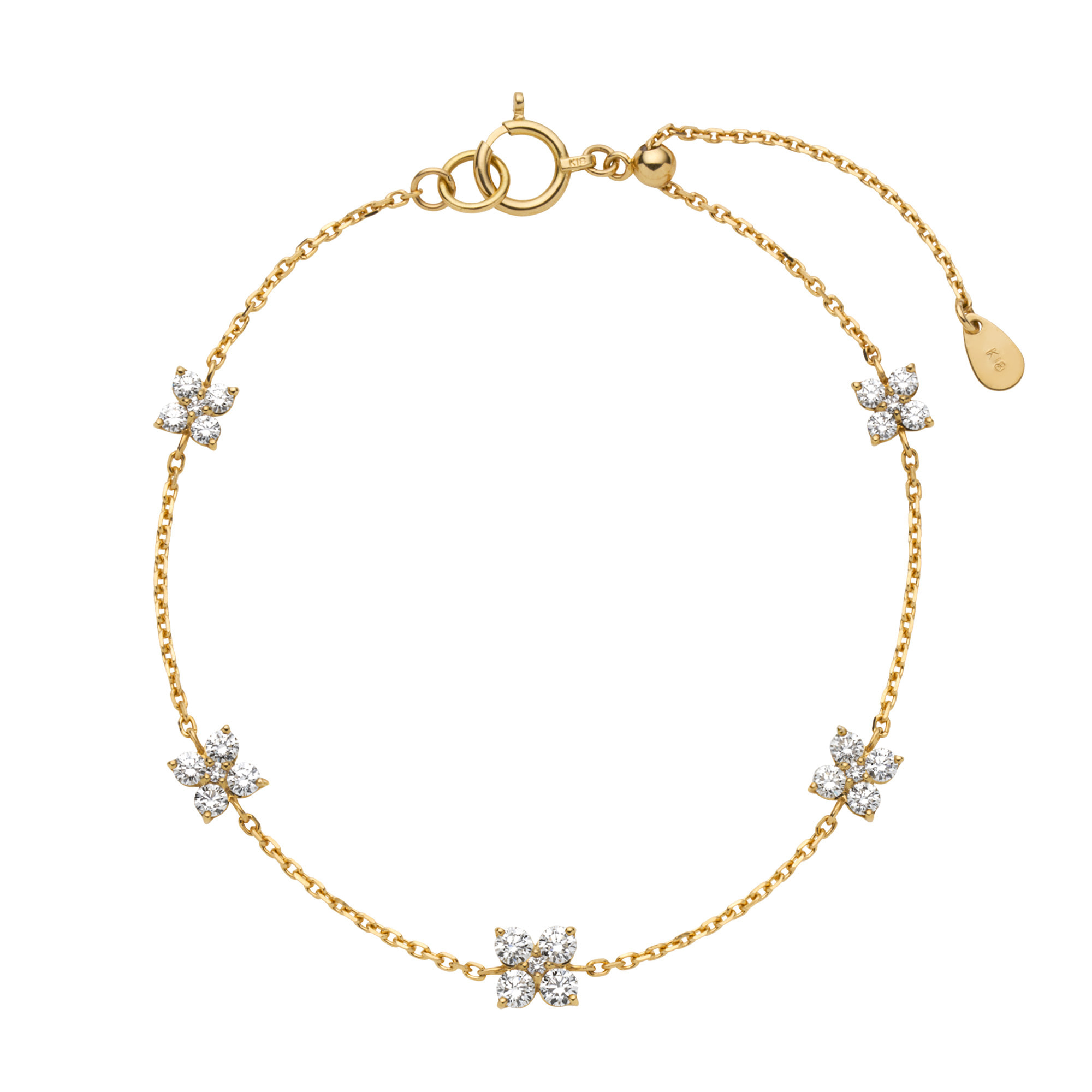 ダイヤモンド カローラ ブレスレット 0.65ct