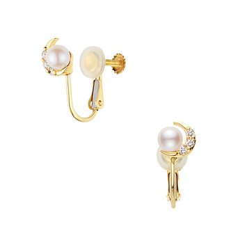 ヴァンドーム✨綺麗な真珠✨パール✨イヤリング 18金 K18 保証書付きレディース