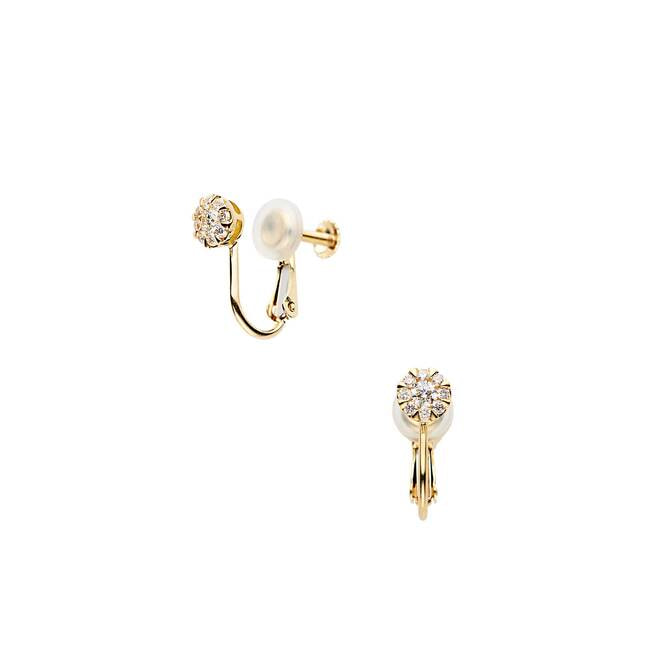 ダイヤモンド ガーランド イヤリング