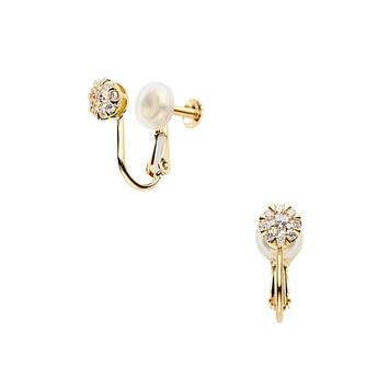 ダイヤモンド ガーランド イヤリング