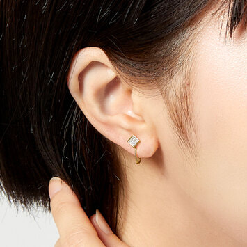 ダイヤモンド グゥット ピアス（APVA2589__DI）｜ピアス｜ヴァン