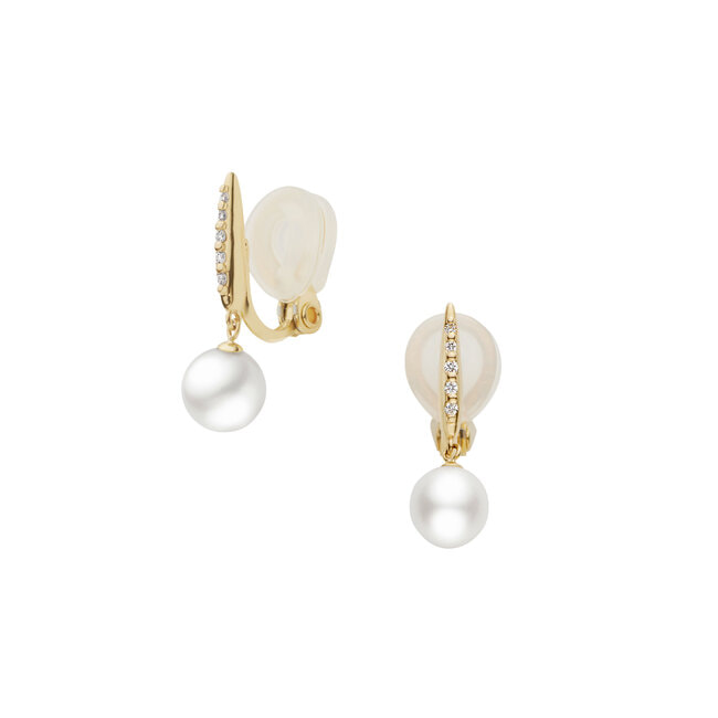 ヴァンドーム✨綺麗な真珠✨パール✨イヤリング 18金 K18 保証書付きレディース