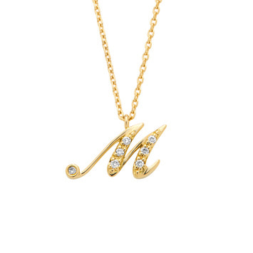 AGVN001740_M 【オーダー品】イニシャルネックレス M